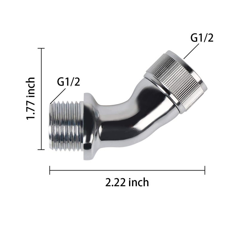 KWODE Elbow Adapter for Shower Head Replacement parts Angle Male to Female Adapter - Image 2